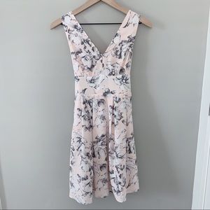 light pink floral summer dress